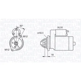 Démarreur MAGNETI MARELLI 063521101380