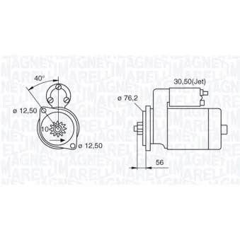 Démarreur MAGNETI MARELLI 063521204000