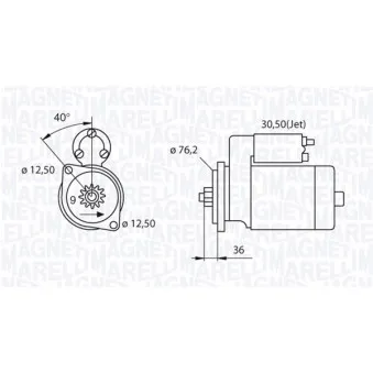 Démarreur MAGNETI MARELLI 063521210280