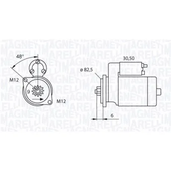 Démarreur MAGNETI MARELLI 063521240200