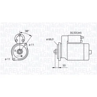 Démarreur MAGNETI MARELLI 063521240220