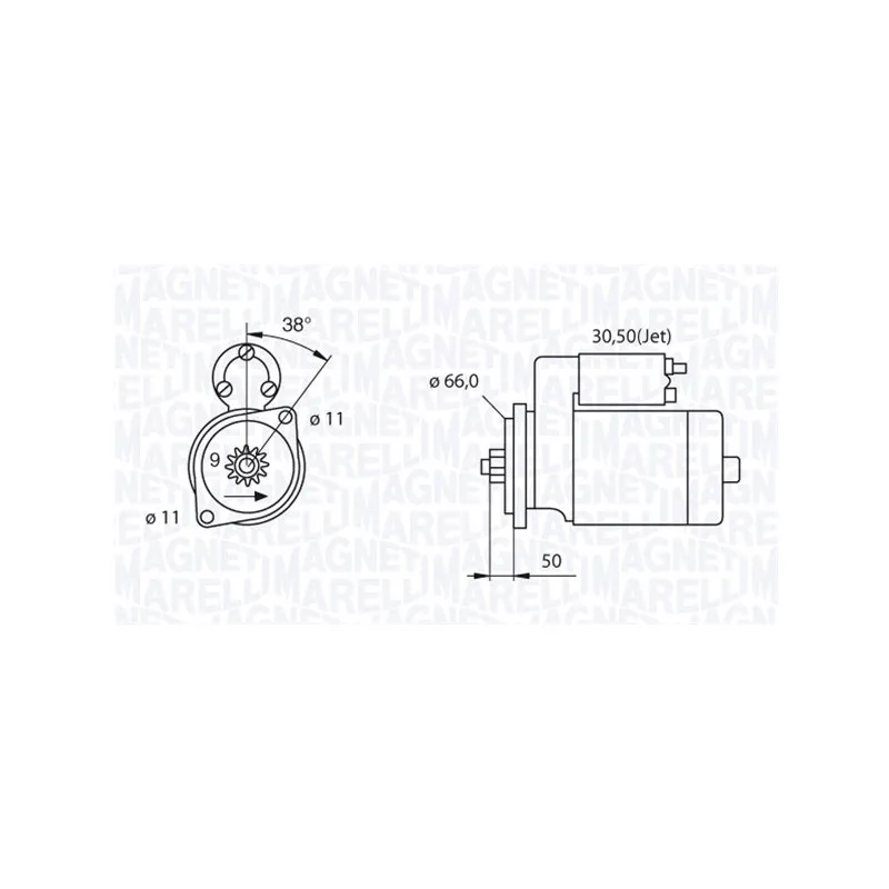 Démarreur MAGNETI MARELLI 063521240220