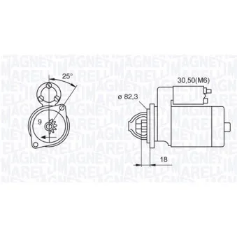 Démarreur MAGNETI MARELLI 063522612010