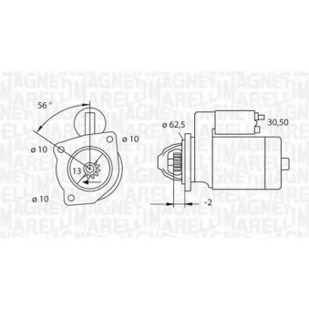 Démarreur MAGNETI MARELLI 063523623010