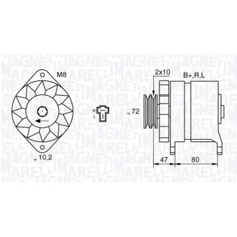 Alternateur MAGNETI MARELLI 063532621010
