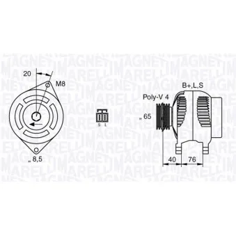 Alternateur MAGNETI MARELLI 063532623010