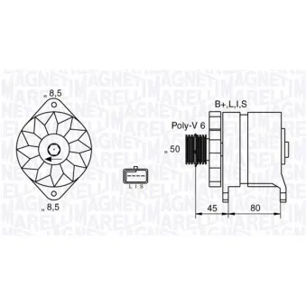 Alternateur MAGNETI MARELLI 063532633010