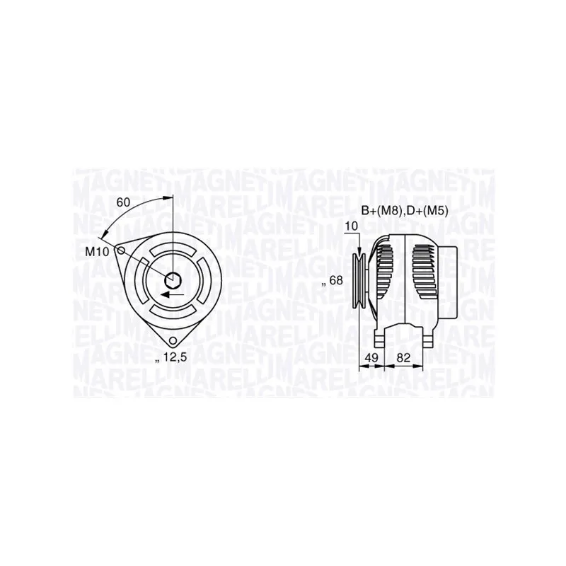 Alternateur MAGNETI MARELLI 063533155000