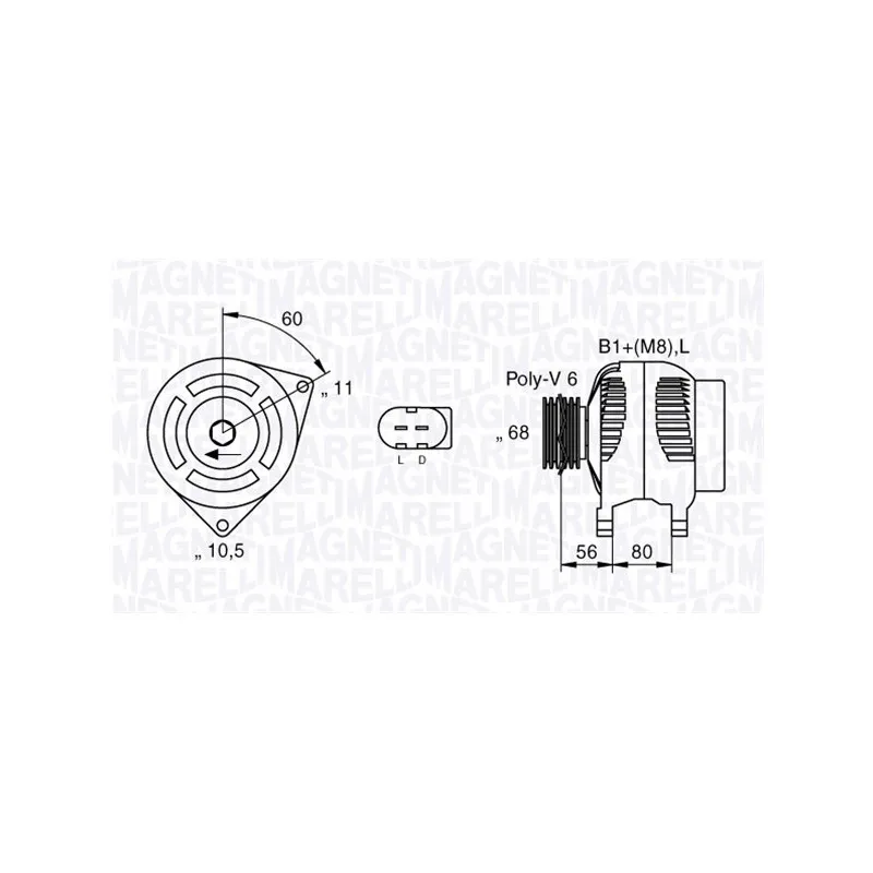Alternateur MAGNETI MARELLI 063533200010