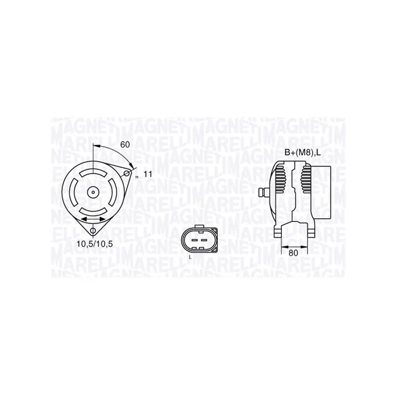 Alternateur MAGNETI MARELLI 063533251220