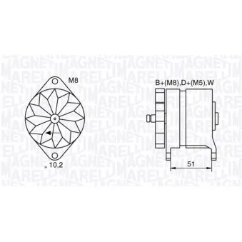 Alternateur MAGNETI MARELLI 063534882060