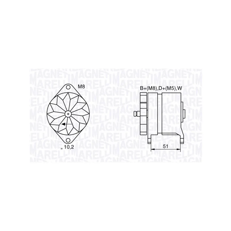 Alternateur MAGNETI MARELLI 063534882060