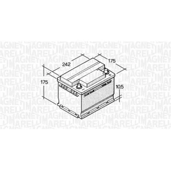 Batterie de démarrage MAGNETI MARELLI 067129000003