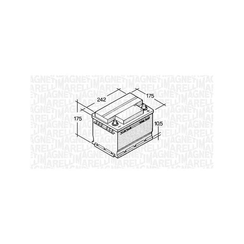Batterie de démarrage MAGNETI MARELLI 067129000003