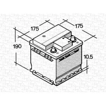 Batterie de démarrage MAGNETI MARELLI 067129012003