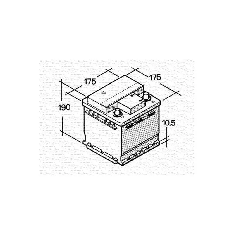 Batterie de démarrage MAGNETI MARELLI 067129012003