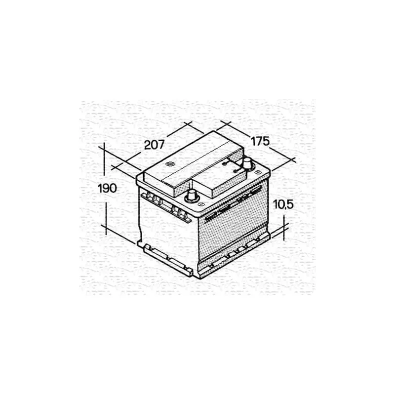 Batterie de démarrage MAGNETI MARELLI 067143613003