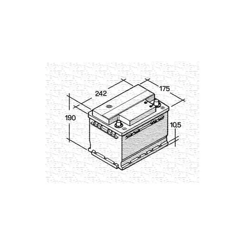 Batterie de démarrage MAGNETI MARELLI 067143813003