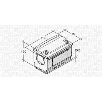 Batterie de démarrage MAGNETI MARELLI
