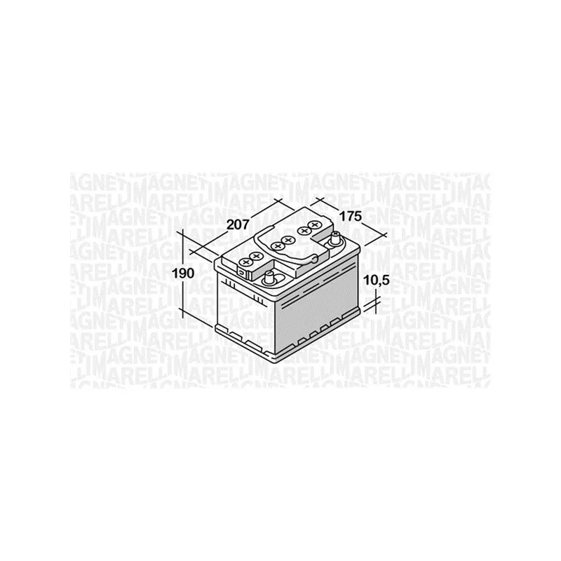 Batterie de démarrage MAGNETI MARELLI 068040033020