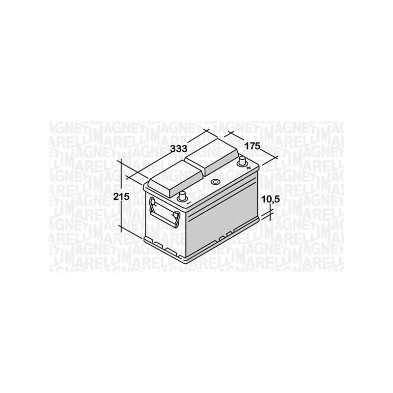 Batterie de démarrage MAGNETI MARELLI 068100072010