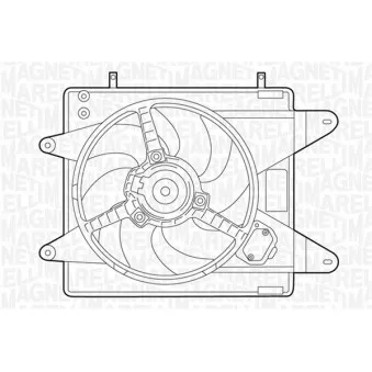 Ventilateur, refroidissement du moteur MAGNETI MARELLI 069422004010