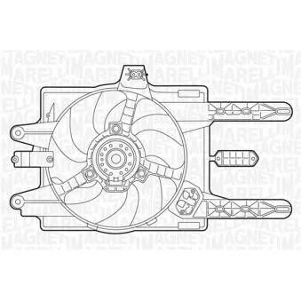 Ventilateur, refroidissement du moteur MAGNETI MARELLI 069422014010