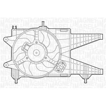 Ventilateur, refroidissement du moteur MAGNETI MARELLI 069422020010