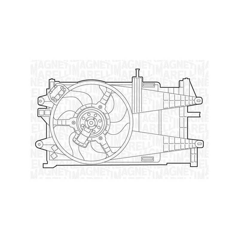 Ventilateur, refroidissement du moteur MAGNETI MARELLI 069422022010