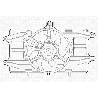 Ventilateur, refroidissement du moteur MAGNETI MARELLI 069422023010