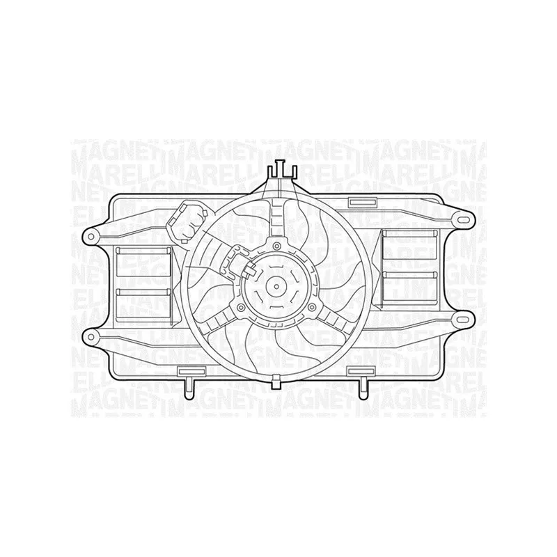 Ventilateur, refroidissement du moteur MAGNETI MARELLI 069422023010