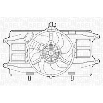 Ventilateur, refroidissement du moteur MAGNETI MARELLI 069422024010