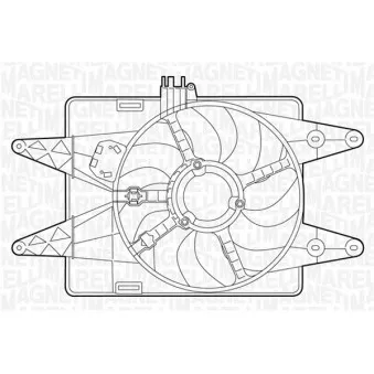 Ventilateur, refroidissement du moteur MAGNETI MARELLI 069422025010