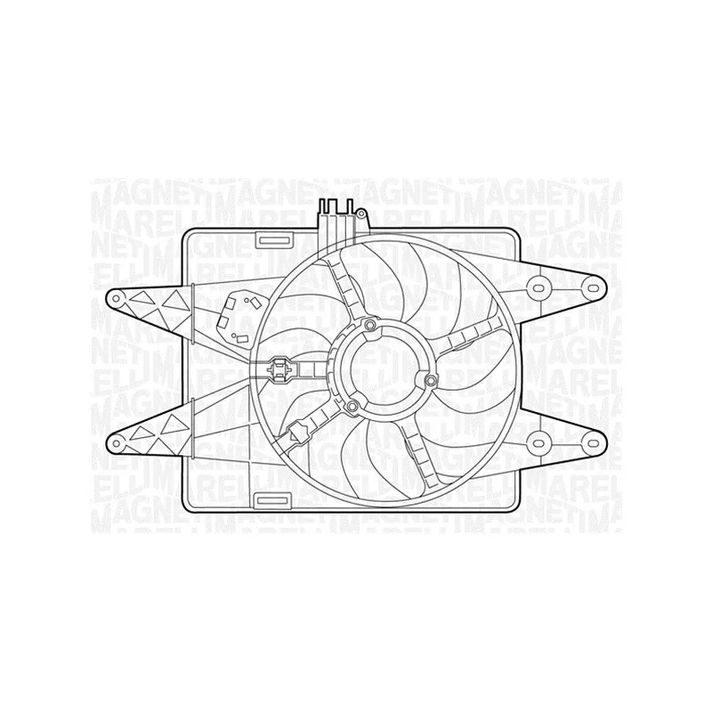 Ventilateur, refroidissement du moteur MAGNETI MARELLI 069422025010