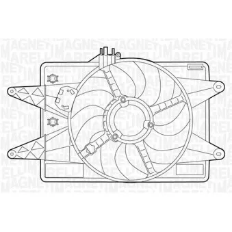 Ventilateur, refroidissement du moteur MAGNETI MARELLI 069422026010