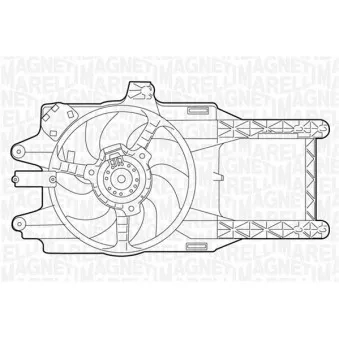 Ventilateur, refroidissement du moteur MAGNETI MARELLI 069422028010