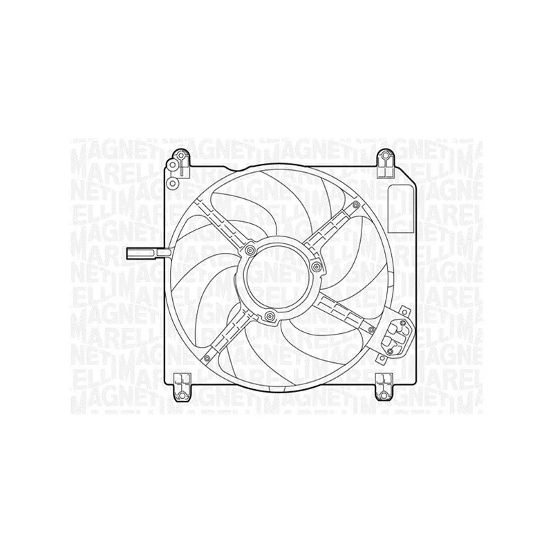 Ventilateur, refroidissement du moteur MAGNETI MARELLI 069422029010
