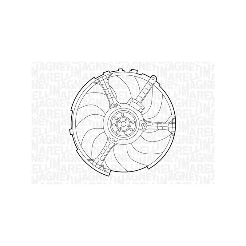 Ventilateur, refroidissement du moteur MAGNETI MARELLI 069422032010