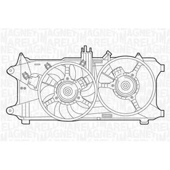 Ventilateur, refroidissement du moteur MAGNETI MARELLI 069422036010