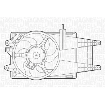 Ventilateur, refroidissement du moteur MAGNETI MARELLI