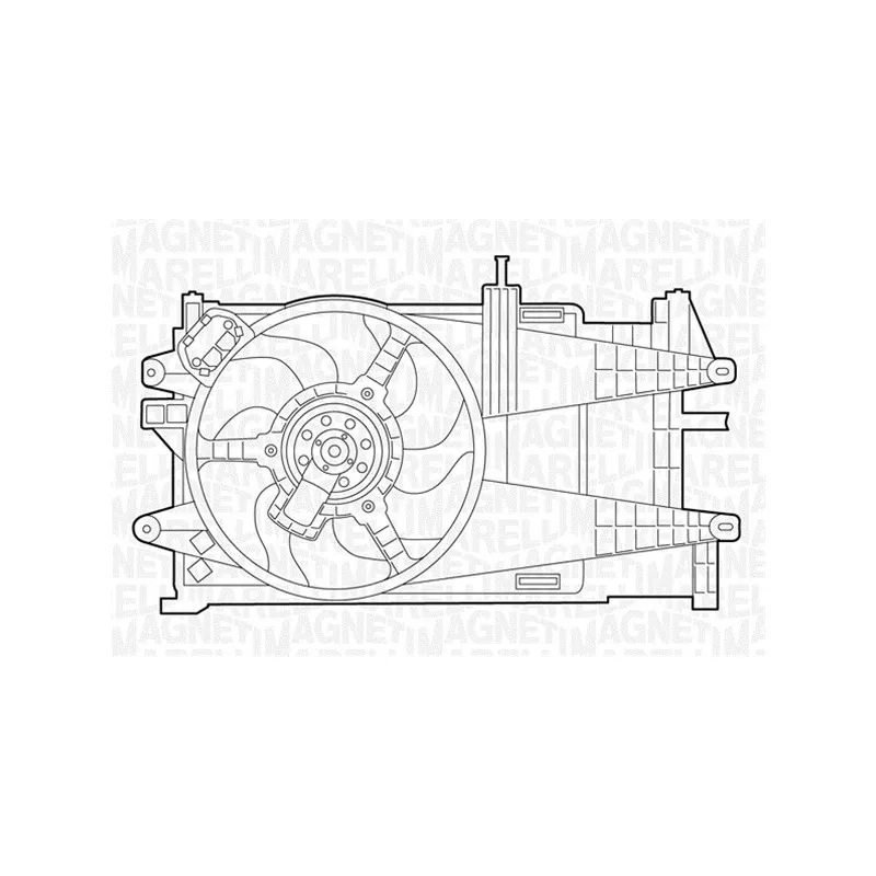 Ventilateur, refroidissement du moteur MAGNETI MARELLI 069422038010