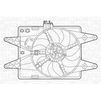 Ventilateur, refroidissement du moteur MAGNETI MARELLI 069422040010