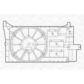 Ventilateur, refroidissement du moteur MAGNETI MARELLI 069422043010