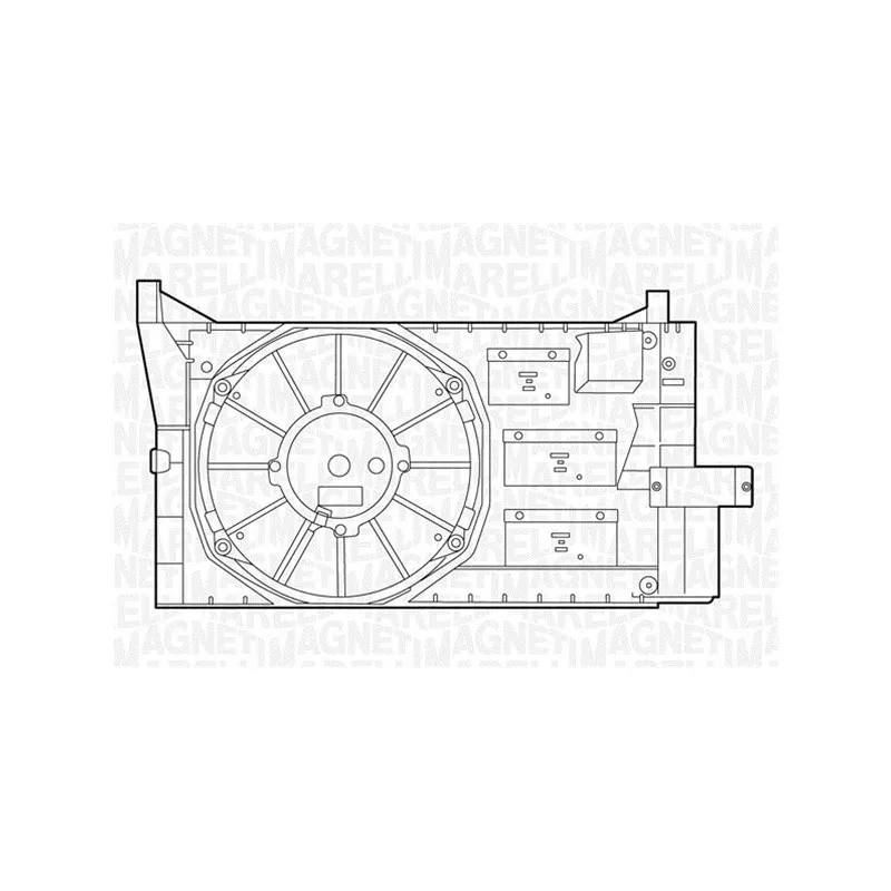 Ventilateur, refroidissement du moteur MAGNETI MARELLI 069422043010