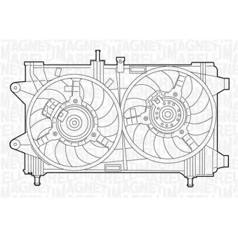Ventilateur, refroidissement du moteur MAGNETI MARELLI 069422046010