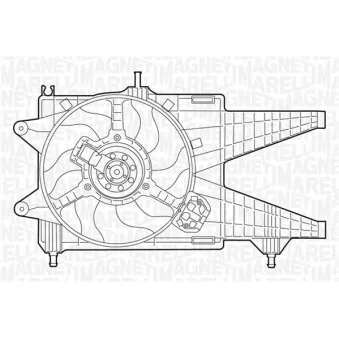 Ventilateur, refroidissement du moteur MAGNETI MARELLI 069422047010