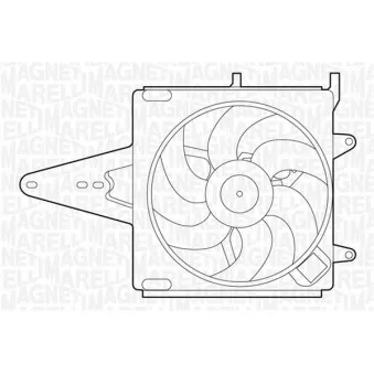 Ventilateur, refroidissement du moteur MAGNETI MARELLI 069422202010