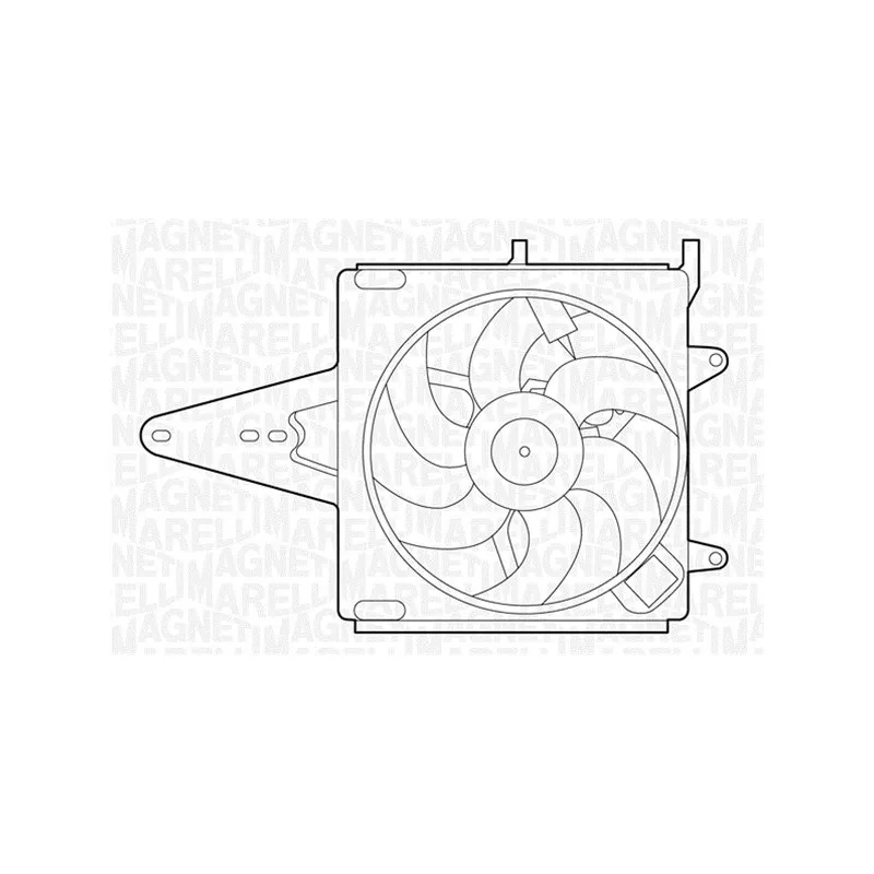 Ventilateur, refroidissement du moteur MAGNETI MARELLI 069422203010