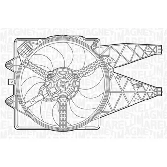 Ventilateur, refroidissement du moteur MAGNETI MARELLI 069422238010