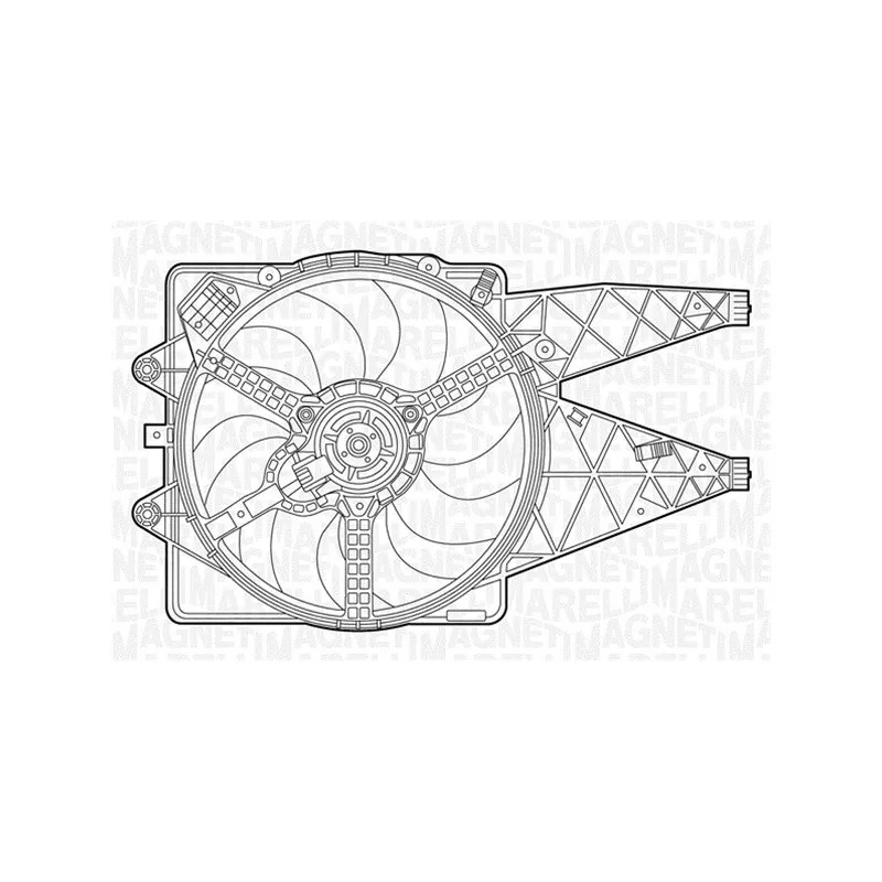 Ventilateur, refroidissement du moteur MAGNETI MARELLI 069422238010
